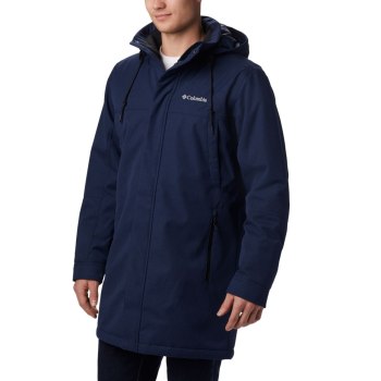 Columbia Boundary Bay Long Insulated, Chamarras Azul Marino Para Hombre | 570164-VYQ